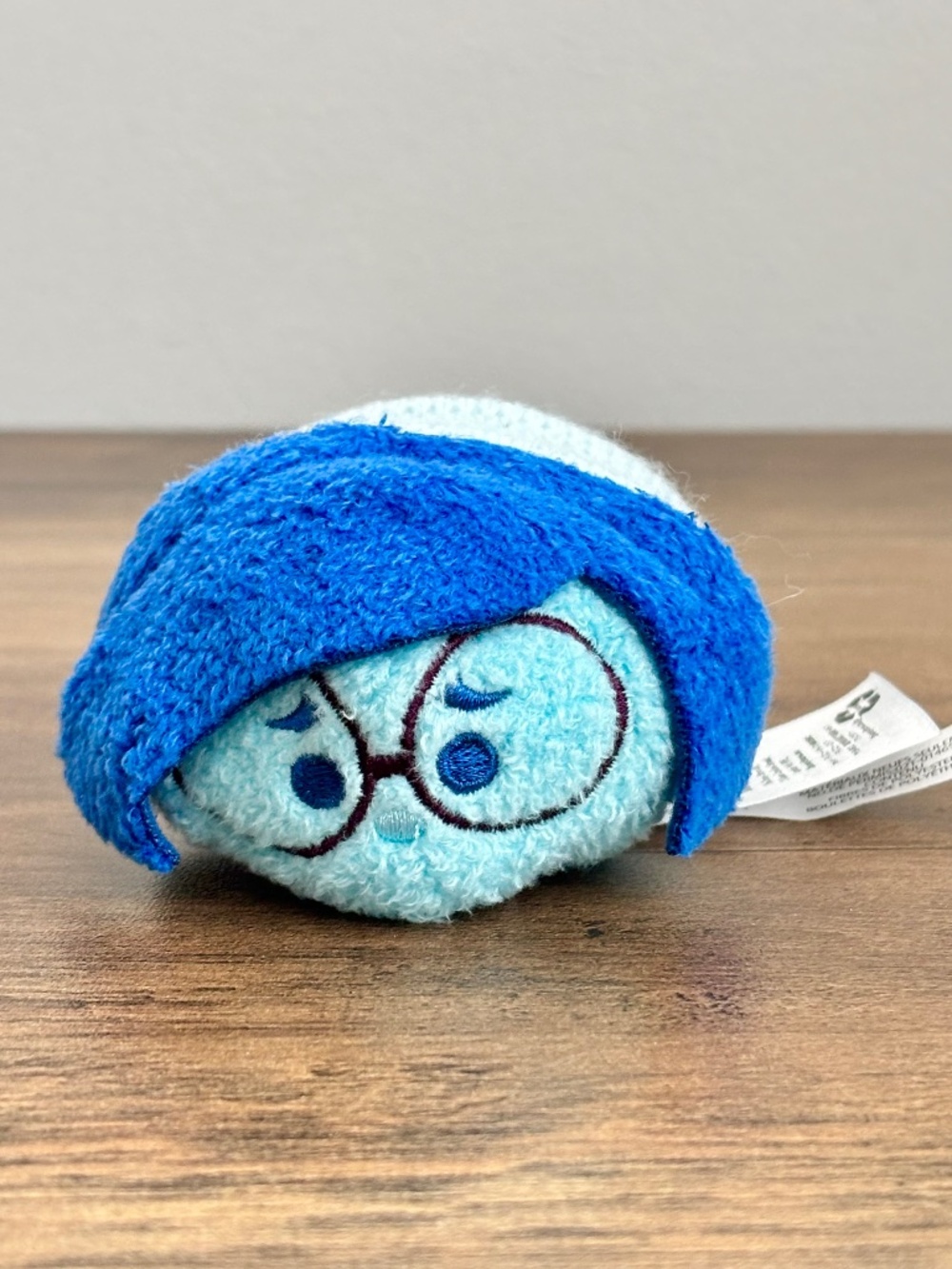 Disney Store Tsum Tsum Inside Out SADNESS Plush Stuffed Toy Stackable AUTHENTIC
